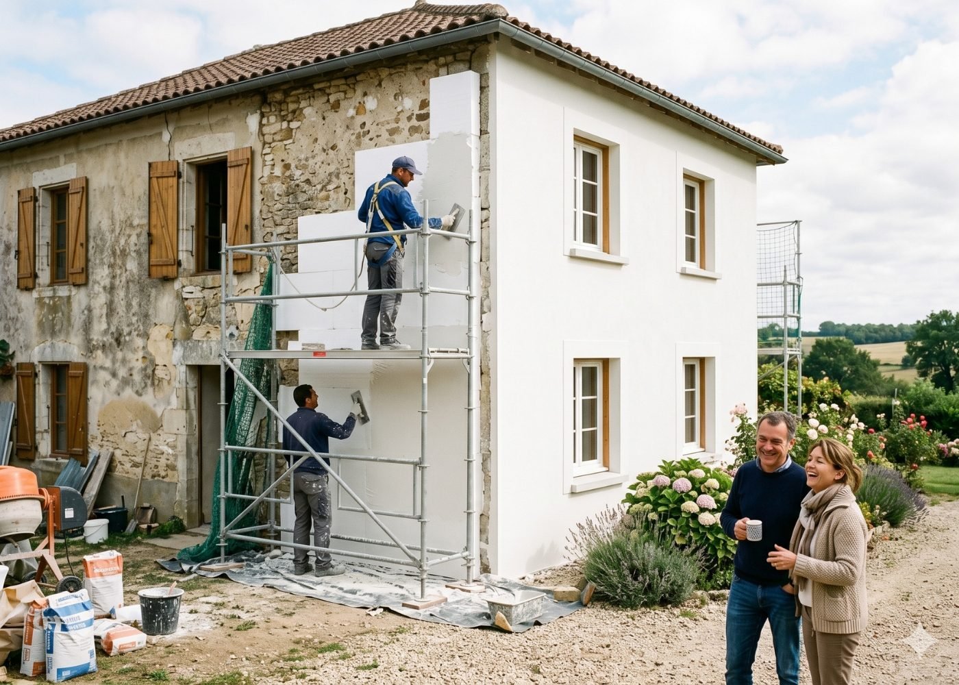 Isolation thermique d'un mur